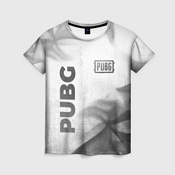 Футболка женская PUBG - white gradient вертикально, цвет: 3D-принт