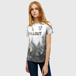 Футболка женская Fallout - white gradient посередине, цвет: 3D-принт — фото 2