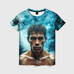 Футболка женская Артуро Гатти в дыму, цвет: 3D-принт