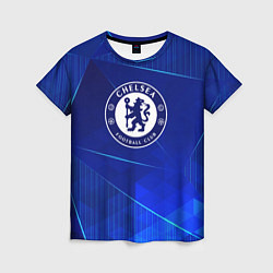 Футболка женская Chelsea blue poly, цвет: 3D-принт