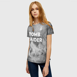 Футболка женская Tomb Raider - grey gradient посередине, цвет: 3D-принт — фото 2