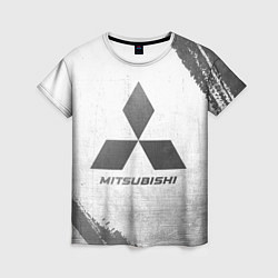 Футболка женская Mitsubishi - white gradient, цвет: 3D-принт