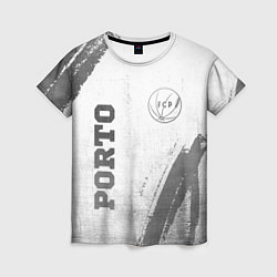 Женская футболка Porto - white gradient вертикально