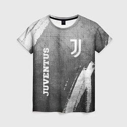 Футболка женская Juventus - grey gradient вертикально, цвет: 3D-принт
