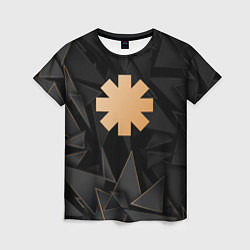 Футболка женская Red Hot Chili Peppers golden poly, цвет: 3D-принт