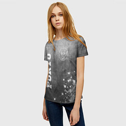 Футболка женская Porto - grey gradient вертикально, цвет: 3D-принт — фото 2