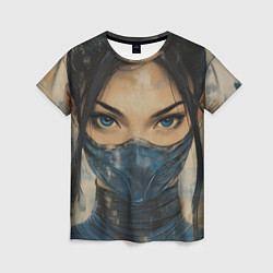 Футболка женская Портрет Китаны - Мортал комбат, цвет: 3D-принт