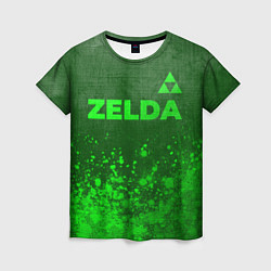 Футболка женская Zelda - green gradient посередине, цвет: 3D-принт