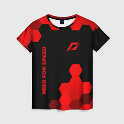 Футболка женская Need for Speed - red gradient вертикально, цвет: 3D-принт
