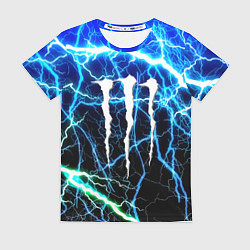 Женская футболка Monster energy electro