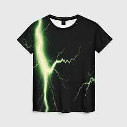 Женская футболка Lightning yellow текстура