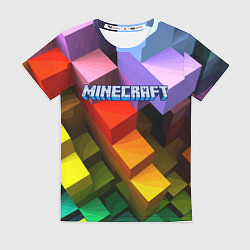 Женская футболка Minecraft - pattern