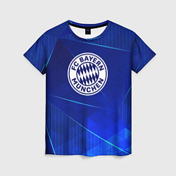 Женская футболка Bayern blue poly