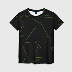 Футболка женская Color green line, цвет: 3D-принт
