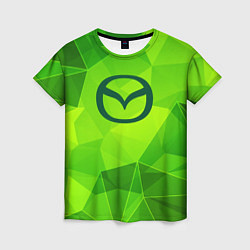 Женская футболка Mazda green poly