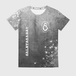 Футболка женская Galatasaray - grey gradient вертикально, цвет: 3D-принт