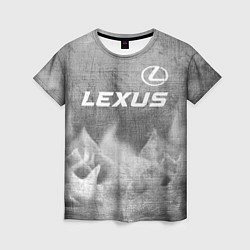 Женская футболка Lexus - grey gradient посередине