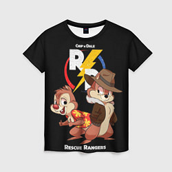 Футболка женская Чип и Дейл - rescue rangers, цвет: 3D-принт