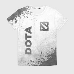 Футболка женская Dota - white gradient вертикально, цвет: 3D-принт