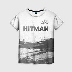 Футболка женская Hitman - white gradient посередине, цвет: 3D-принт