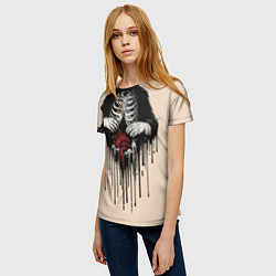 Футболка женская Опасные руки, цвет: 3D-принт — фото 2