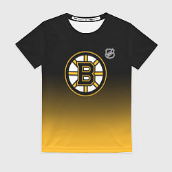 Женская футболка Бостон Брюинз - градиент