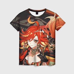 Футболка женская Mavuika Genshin Impact, цвет: 3D-принт