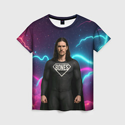 Женская футболка Bones в образе супергероя