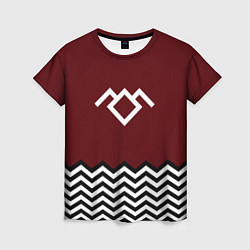 Футболка женская Твин Пикс - лого, цвет: 3D-принт