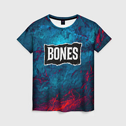 Футболка женская Логотип Bones, цвет: 3D-принт