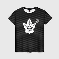 Футболка женская Торонто Мейпл Лифс - черные треугольники, цвет: 3D-принт