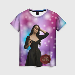 Футболка женская Lana Del Rey закрыла глаза, цвет: 3D-принт