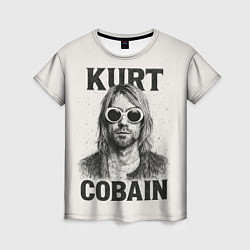 Футболка женская Kurt Cobain - grunge-art, цвет: 3D-принт