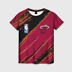 Женская футболка Майами Хит - цвета команды