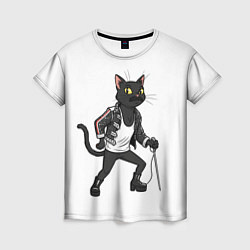 Женская футболка Кот - Фредди Меркьюри