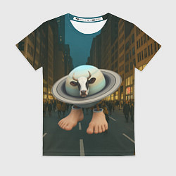 Футболка женская Ла Вака Сатурно Сатурнита мем, цвет: 3D-принт