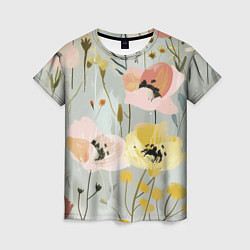 Женская футболка Цветы и цветочки