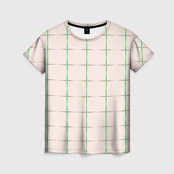 Футболка женская Color white stripes, цвет: 3D-принт