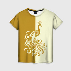 Женская футболка Жар-птица в золотом