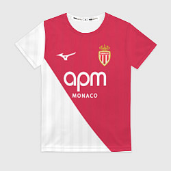 Футболка женская Головин домашняя форма Монако 2025 2026, цвет: 3D-принт
