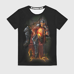 Футболка женская Дарк Соул рыцарь, цвет: 3D-принт