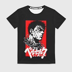 Футболка женская Берсерк аниме, цвет: 3D-принт