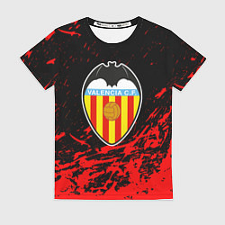 Женская футболка Валенсия брызги красок