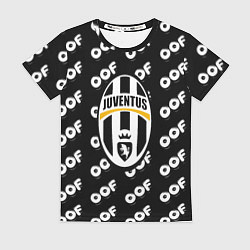 Женская футболка Juventus off pattern