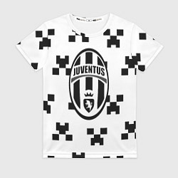 Женская футболка Juventus x minecraft pattern