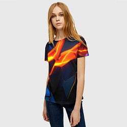 Футболка женская Plate fractures, цвет: 3D-принт — фото 2