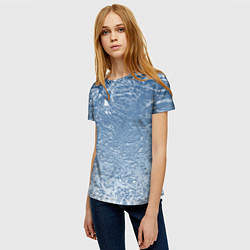 Футболка женская Налипший снег, цвет: 3D-принт — фото 2