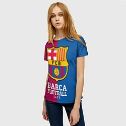 Футболка женская Barca Football, цвет: 3D-принт — фото 2