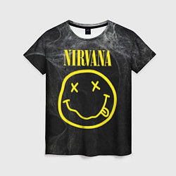 Футболка женская Nirvana Smoke, цвет: 3D-принт