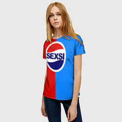 Футболка женская Sexsi Pepsi, цвет: 3D-принт — фото 2